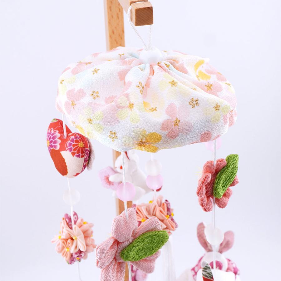 【送料無料】つるし雛 うさぎっ子パステル スタンド付きセット　雛人形/ひな人形/おひなさま/コンパクト/雛祭り/節句/女の子/人形の久月 | 久月 | 02