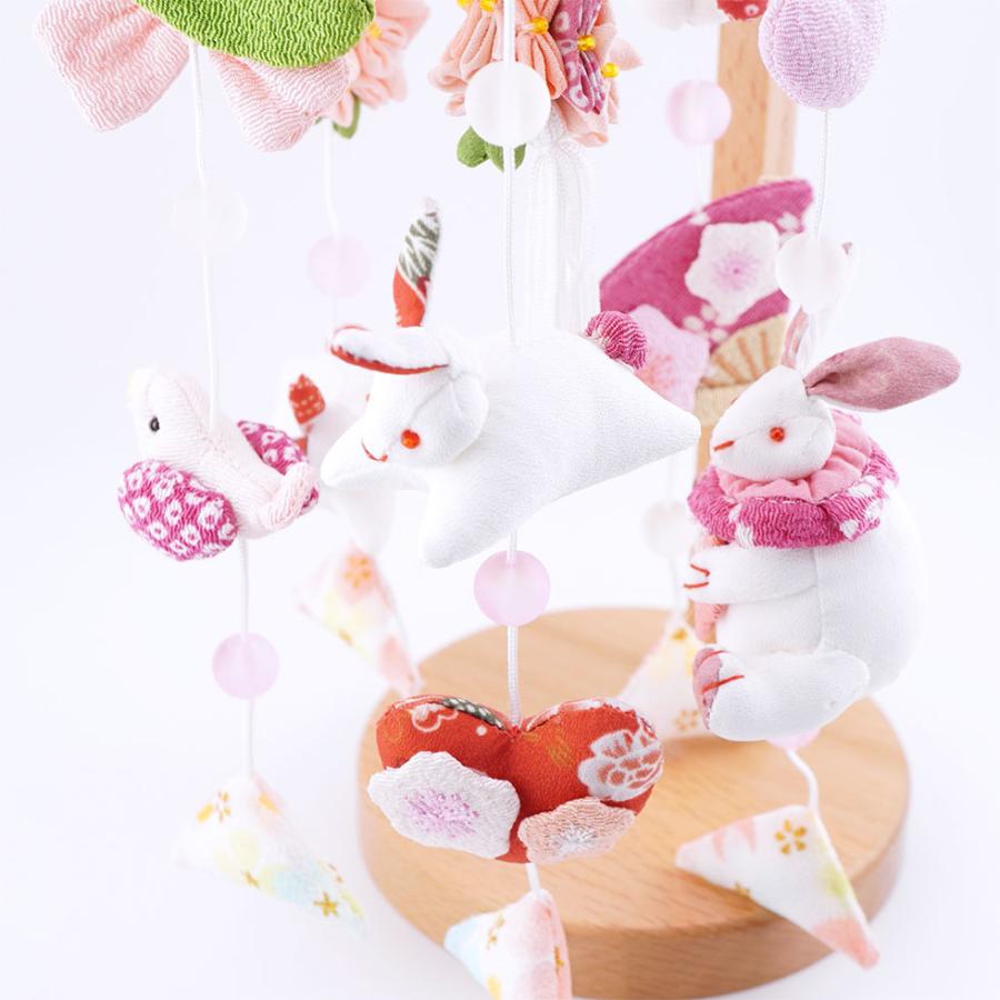 【送料無料】つるし雛 うさぎっ子パステル スタンド付きセット　雛人形/ひな人形/おひなさま/コンパクト/雛祭り/節句/女の子/人形の久月 | 久月 | 04