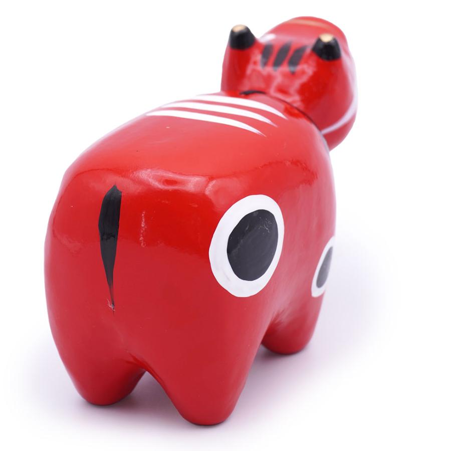 野沢民芸 会津張り子 赤ベコ 2号（11.5cm）縁起物 家内安全 無病息災 疫病退散 郷土玩具 |  | 03