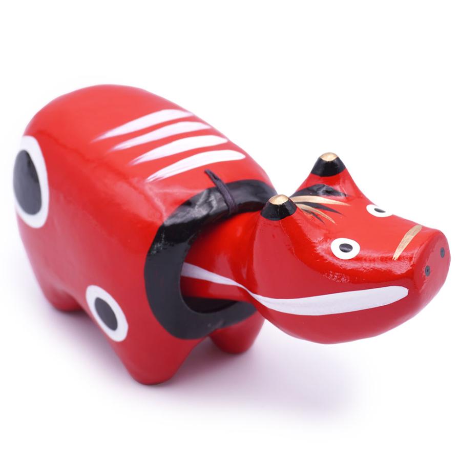 野沢民芸 会津張り子 赤ベコ 3号（15cm）縁起物 家内安全 無病息災 疫病退散 郷土玩具 |  | 01