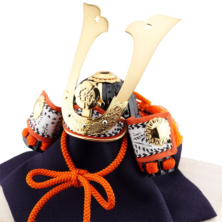 東京 久月 信長公の兜 ミニサイズ 桐箱付き　日本製 お土産 R-5893 和雑貨/コンパクト/置物/端午の節句/五月人形 | 久月 | 02