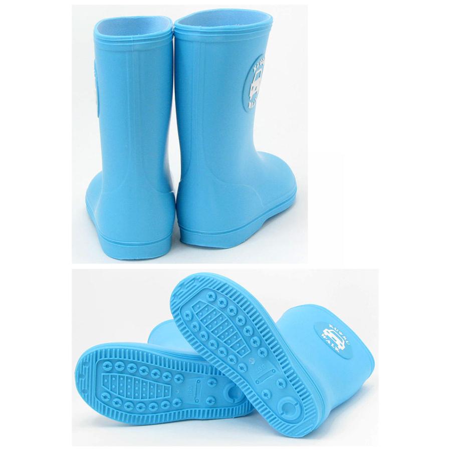 Walk くるまワッペン レインシューズ　キッズ　ブルー | kuku WALK | 02