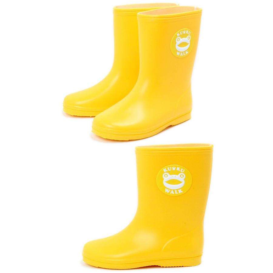 Walk カエルワッペン レインシューズ キッズ 　　イエロー | kuku WALK | 01