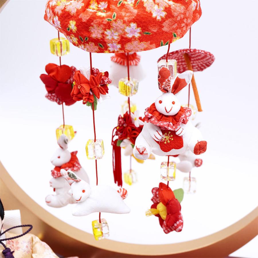 【送料無料】久月作 束帯小芥子親王平飾り＆つるし雛セット　雛人形/ひな人形/おひなさま/コンパクト/雛祭り/節句/女の子/人形の久月 | 久月 | 02