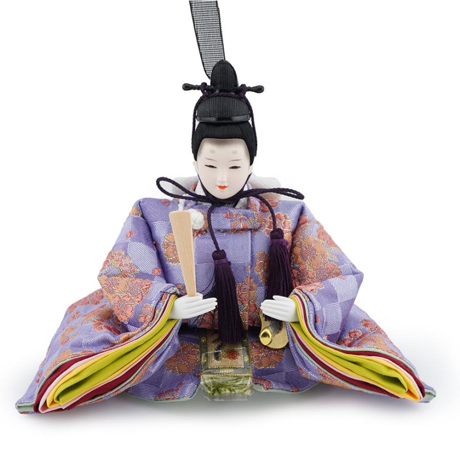 久月作 束帯親王飾り グレー白花 収納台セット　雛人形/ひな人形/おひなさま/コンパクト/雛祭り/節句/女の子/人形の久月 | 久月 | 06