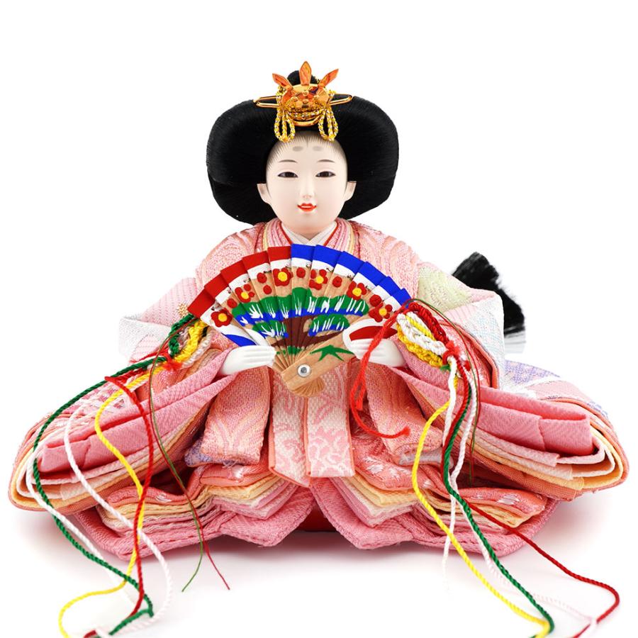 久月作 束帯親王飾り 亀甲枝垂桜収納台セット ピンク　雛人形/ひな人形/おひなさま/コンパクト/雛祭り/節句/女の子/人形の久月 | 久月 | 06