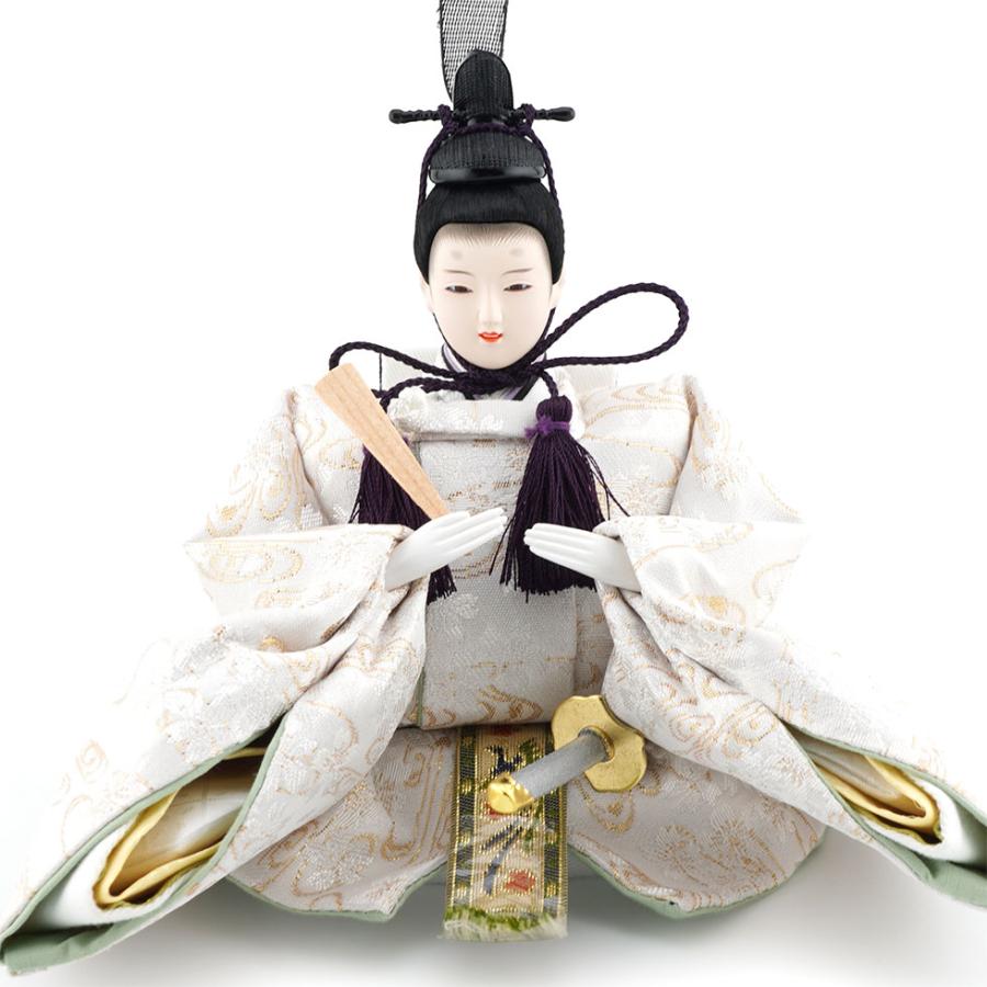 久月作 束帯親王飾り 白木格子枝梅 天然木収納台セット　雛人形/ひな人形/おひなさま/コンパクト/雛祭り/節句/女の子/人形の久月 | 久月 | 06