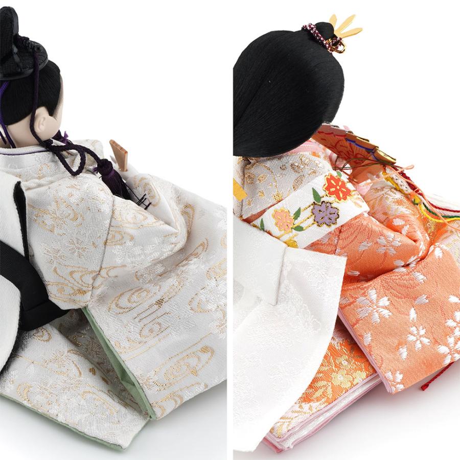 久月作 束帯親王飾り 白木格子枝梅 天然木収納台セット　雛人形/ひな人形/おひなさま/コンパクト/雛祭り/節句/女の子/人形の久月 | 久月 | 07