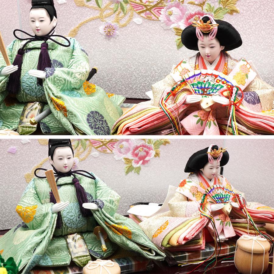 久月作 束帯親王飾り 鞠刺繍 ワイン塗り収納台セット　雛人形/ひな人形/おひなさま/コンパクト/雛祭り/節句/女の子/人形の久月 | 久月 | 03