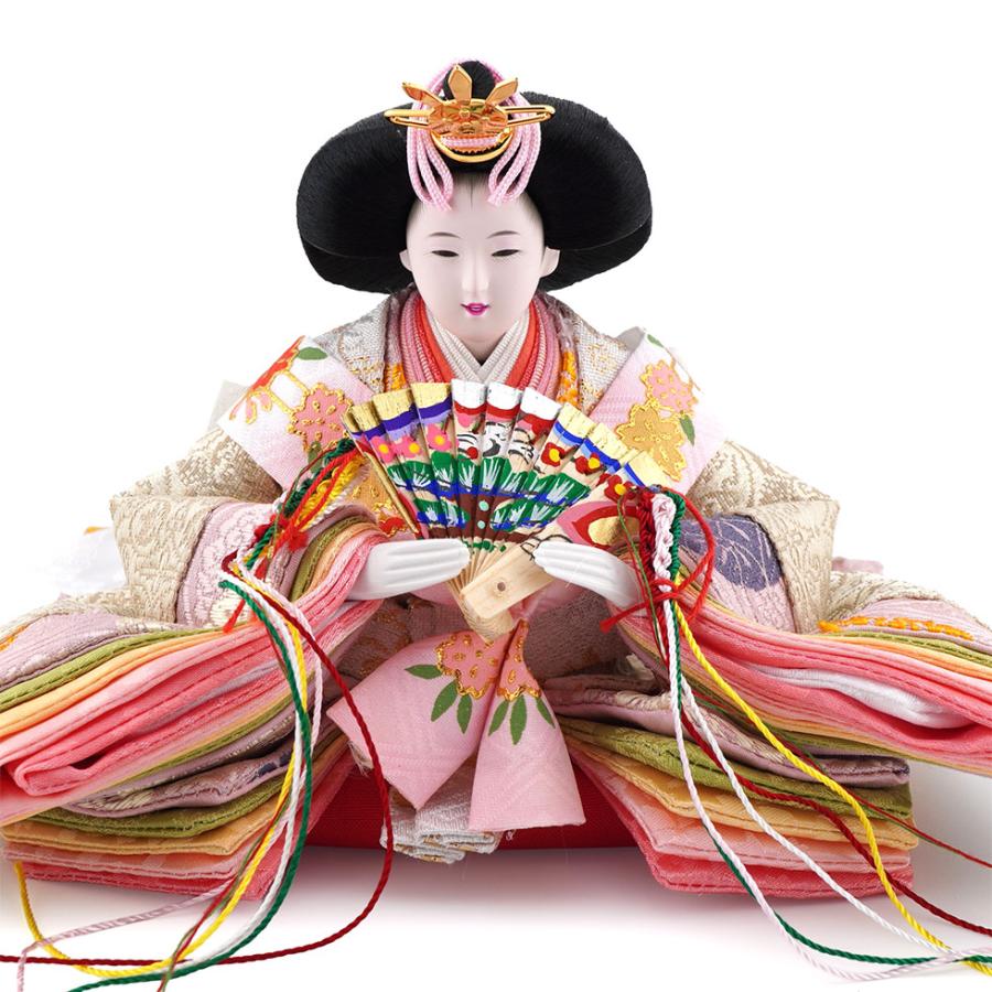 久月作 束帯親王飾り 鞠刺繍 ワイン塗り収納台セット　雛人形/ひな人形/おひなさま/コンパクト/雛祭り/節句/女の子/人形の久月 | 久月 | 05