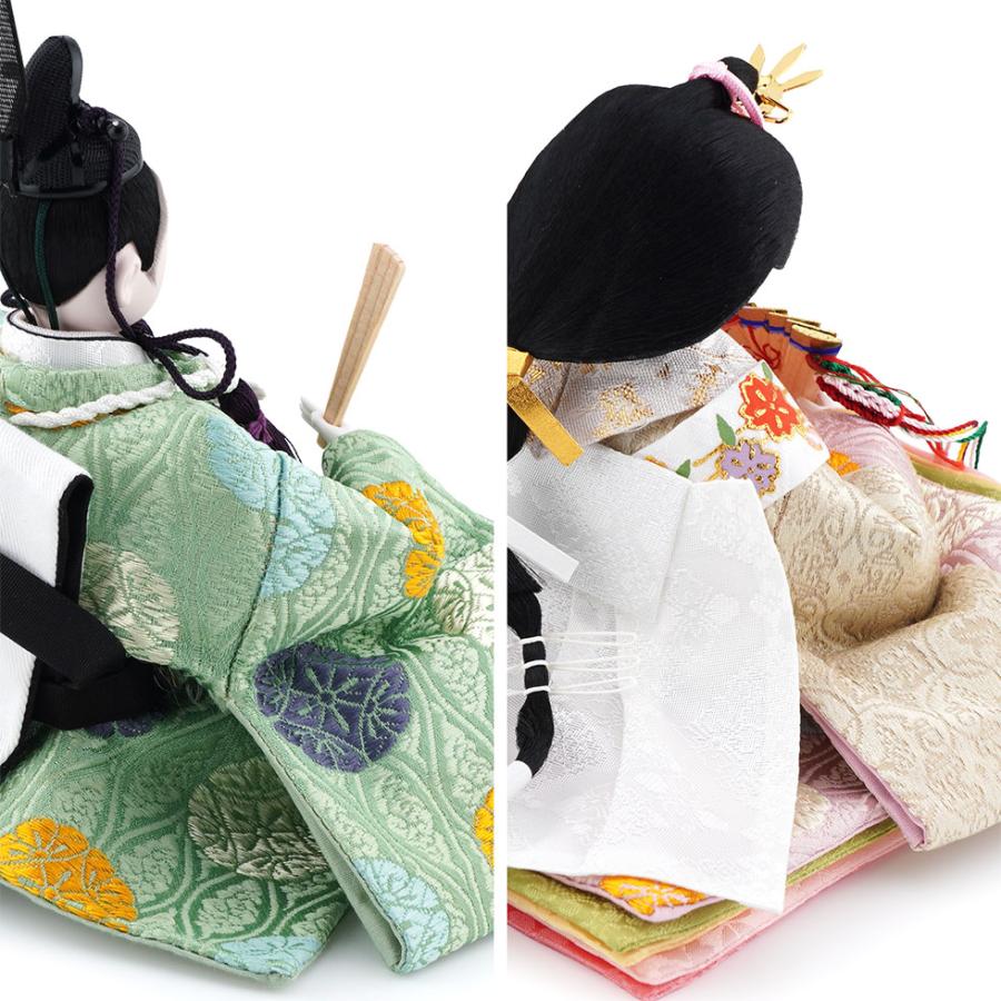 久月作 束帯親王飾り 鞠刺繍 ワイン塗り収納台セット　雛人形/ひな人形/おひなさま/コンパクト/雛祭り/節句/女の子/人形の久月 | 久月 | 07
