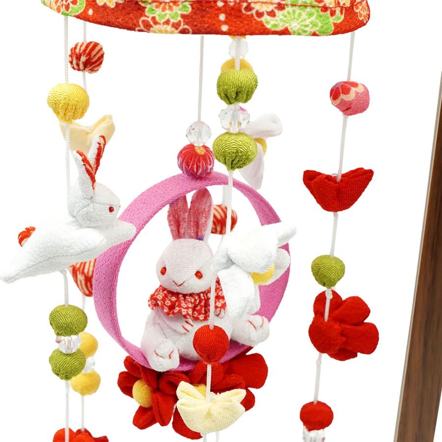 【送料無料】つるし雛 春うらら・ハート スタンド付きセット　雛人形/ひな人形/おひなさま/コンパクト/雛祭り/節句/女の子/人形の久月 | 久月 | 01