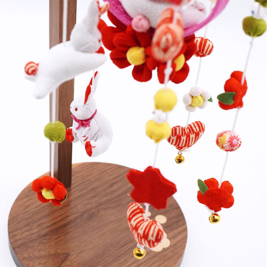 【送料無料】つるし雛 春うらら・ハート スタンド付きセット　雛人形/ひな人形/おひなさま/コンパクト/雛祭り/節句/女の子/人形の久月 | 久月 | 03