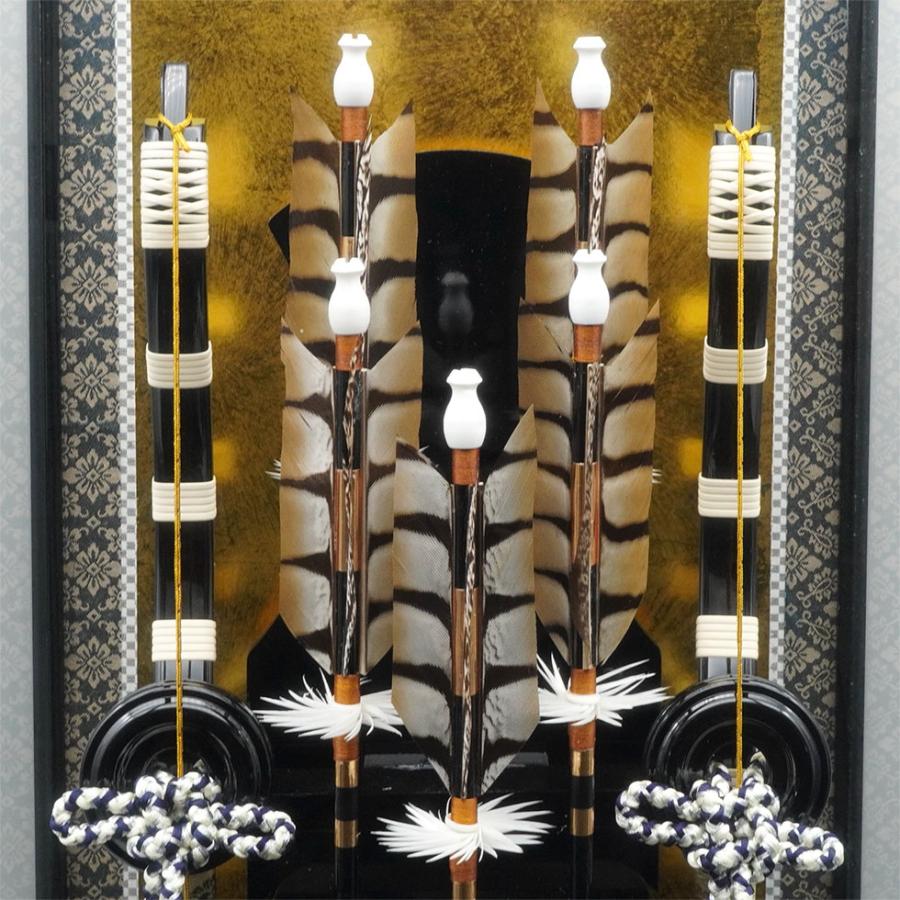 【送料無料】久月作 破魔弓飾り 18号 松島 黒塗りケース入り　正月飾り/男の子/男児/お祝い/節句/初正月 | 久月 | 03