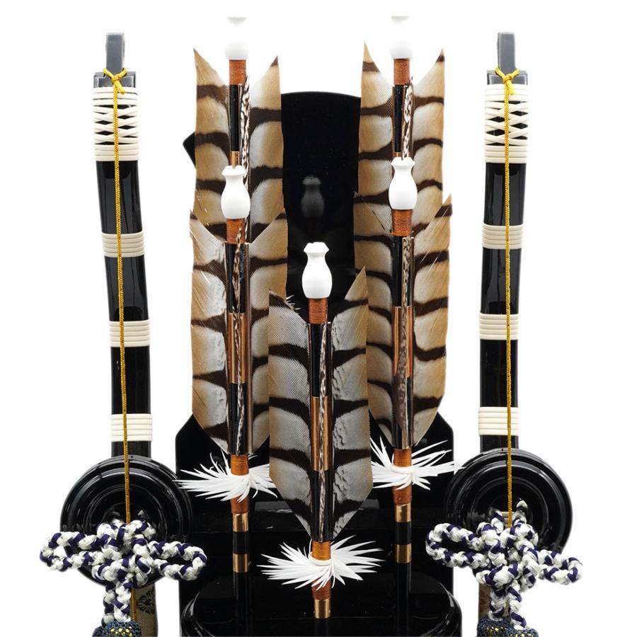 【送料無料】久月作 破魔弓飾り 18号 松島 黒塗りケース入り　正月飾り/男の子/男児/お祝い/節句/初正月 | 久月 | 05