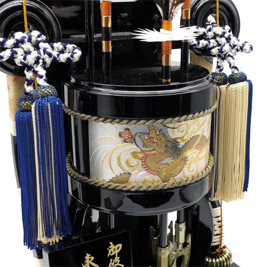 【送料無料】久月作 破魔弓飾り 18号 松島 黒塗りケース入り　正月飾り/男の子/男児/お祝い/節句/初正月 | 久月 | 06