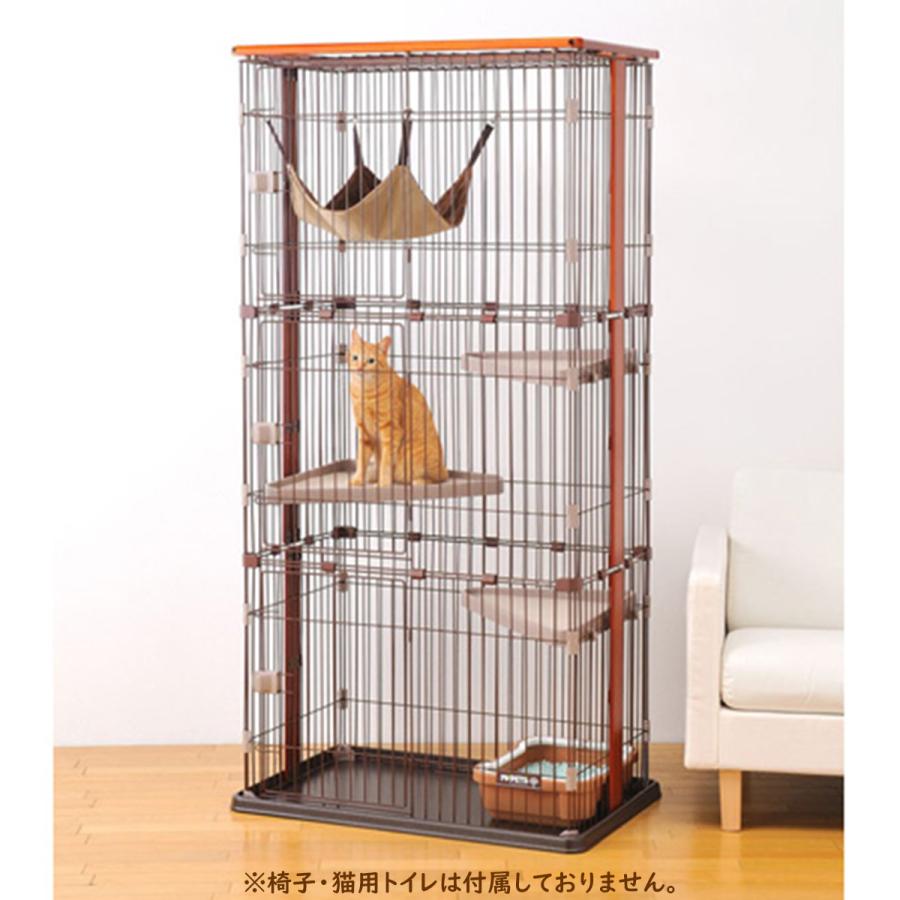 ボンビアルコン 猫 キャット ケージ 大型 3段 ウッドワンサークル