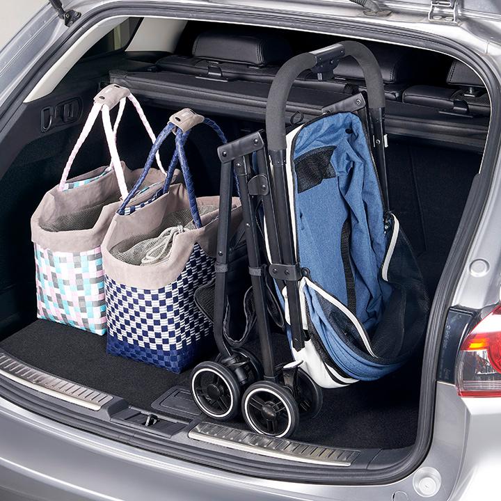 ペットカート 小型 軽量 折りたたみ バギー 4輪 ロック 両対面 ボンビアルコン コロン グレー | ボンビアルコン | 09