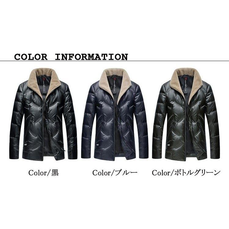 大人気商品 ダウンジャケットメンズジャケットアウター厚手ダウン高品質紳士服暖かいジャケット秋冬40代50代ビジネス ダウンコート 色 ブルー Thedognutritionist Com