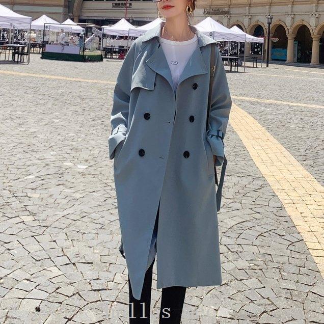 買い誠実 ロングトレンチコート ロングトレンチコートレディース冬春カーキ大きいサイズ超ロングコートトレンチコート春コートロング丈ヘイズブルーウエストベルトヨーク 超 大きいサイズ カーキ 春 冬 レディース コート アウター Dagl Tg