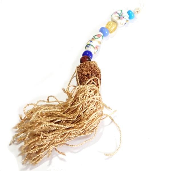 10148-『ベネチアンガラス』　ビンテージ　フィオラート　タッセル　全長１１ｃｍ　１セット | 