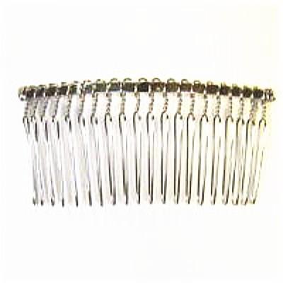 1024-【ヘアーパーツ】　ヘアコーム　シルバー　77x38mm　1個 |  | 01