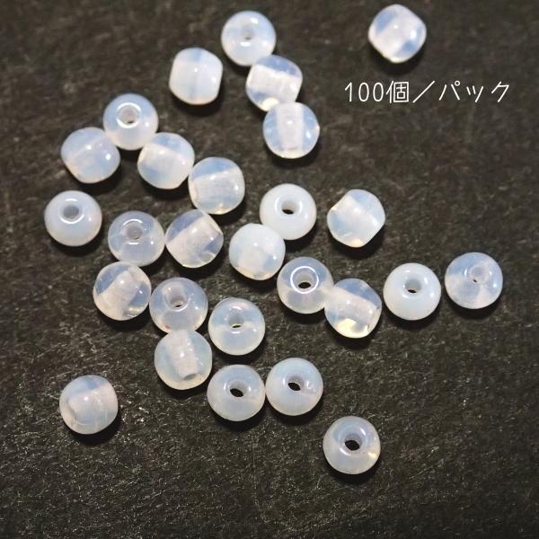 1030-3RD/210　【チェコ３丸】 ホワイトオパール　３ミリ　100個/１パック |  | 01