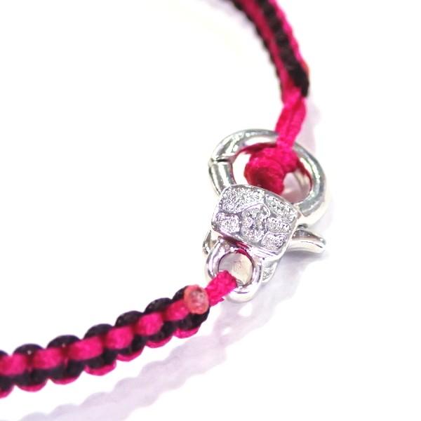 10535-『ブレスレット』　コード編み　２トーンカラー　長さ約１８．５cm　１個 |  | 01