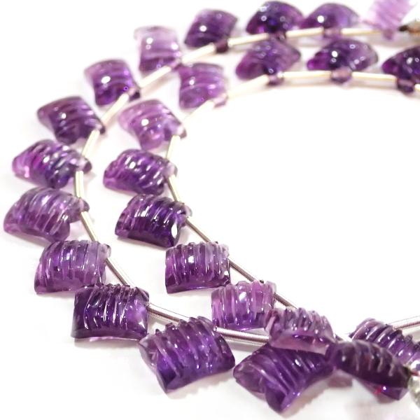 1069-《天然石Special》高グレード　アメジスト　約７ｘ６mm〜１０ｘ８ｍｍ　約２８ｃｍ（３１個）/１本 |  | 06