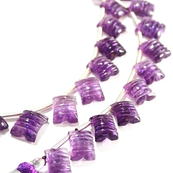 1069-《天然石Special》高グレード　アメジスト　約７ｘ６mm〜１０ｘ８ｍｍ　約２８ｃｍ（３１個）/１本 |  | 08