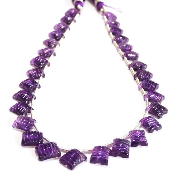 1070-《天然石Special》高グレード　アメジスト　約７．５ｘ６mm〜９．５ｘ８ｍｍ　約２７ｃｍ（３０個）/１本 |  | 04