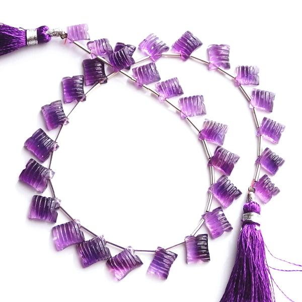 1070-《天然石Special》高グレード　アメジスト　約７．５ｘ６mm〜９．５ｘ８ｍｍ　約２７ｃｍ（３０個）/１本 |  | 08