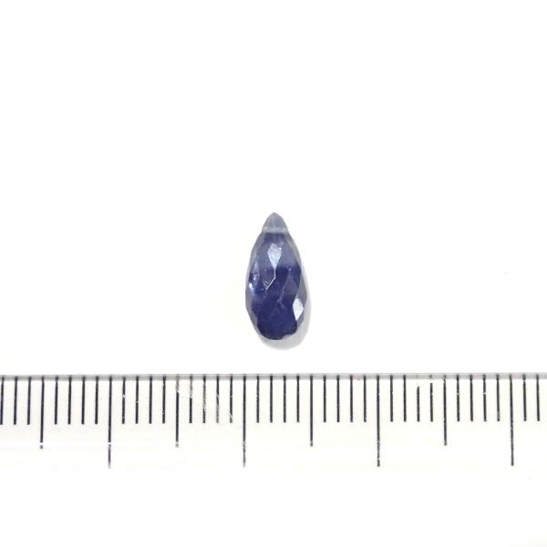1075-《天然石Special》　サファイア　カットドロップ　９ｘ５ｍｍ　１個 |  | 01