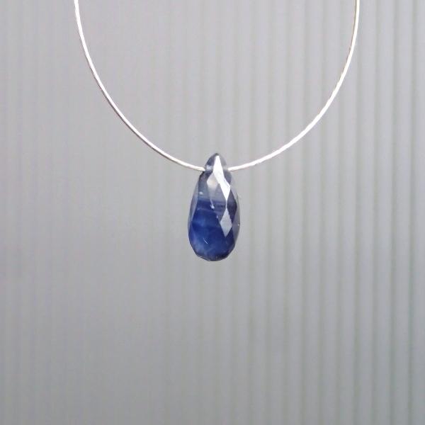 1075-《天然石Special》　サファイア　カットドロップ　９ｘ５ｍｍ　１個 |  | 04