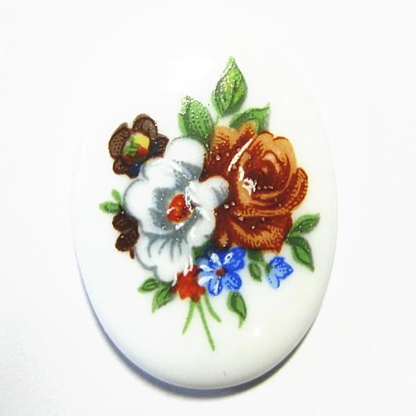 10802-《Vintage・カボション》　オーバル　２５x１８ｍｍ　１個 | 