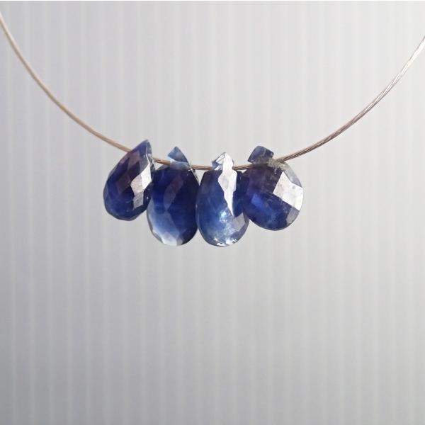 1080-《天然石Special》　サファイア　カットドロップ　縦最大８ｍｍ　横最小４mm　４個/１パック |  | 03