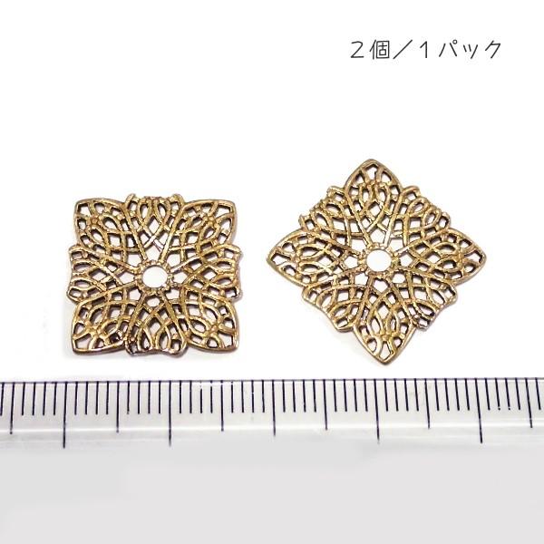 10850-〈Filigree〉　Brass Filigree　型抜きパーツ　１８mm　２個/１パック |  | 01