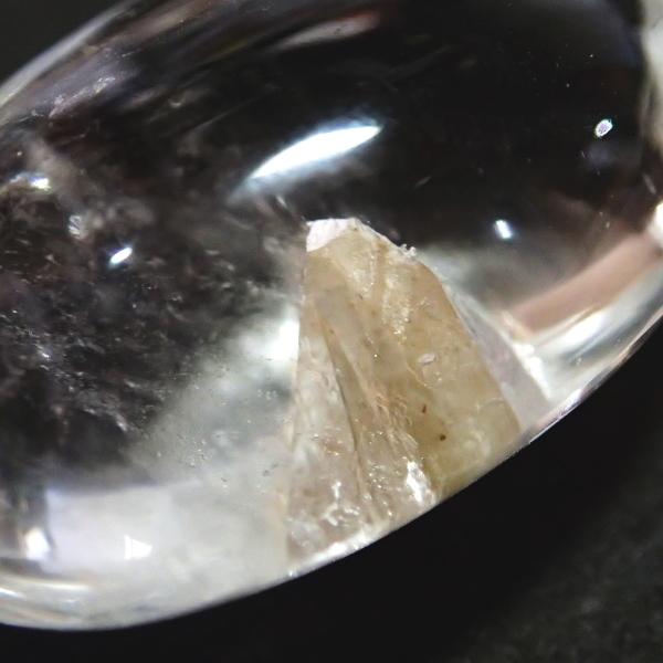 1096-《天然石ペンダント》　水晶ｉｎ水晶　約２４ｘ１４mm（４．８ｇ）　１個 |  | 03