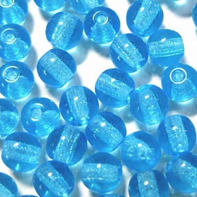 0110-4RD/6002 【チェコ４丸】 アクアマリン　４ミリ　100個/１パック | 