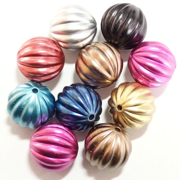 1143-『アクリル』　ビーズ　カラーミックス　２３mm　１０個/１パック |  | 01