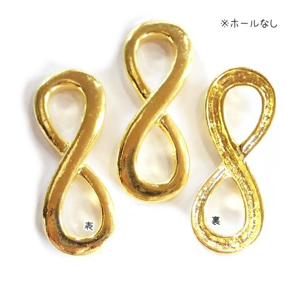 11529-《メタルチャーム・パーツ》　コネクター　金色　３４ｘ１３mm　３個/１セット | 
