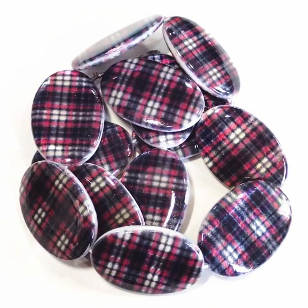 11624-『シェル』　プリントシェル　オーバル　３０x２０mm　約１３個/１本 | 