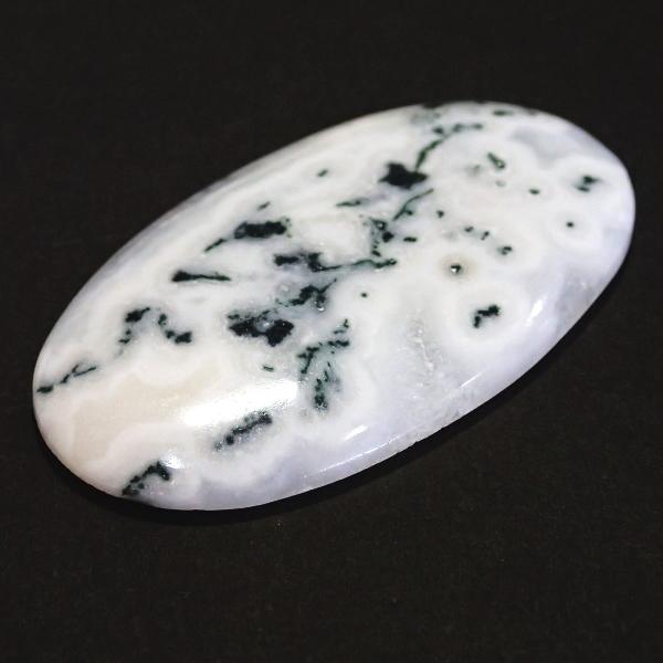 1170-『天然石ルース』　マーリナイト（ホール無）　約６２．５ｘ３５mm（２１．４ｇ）　１個 |  | 02