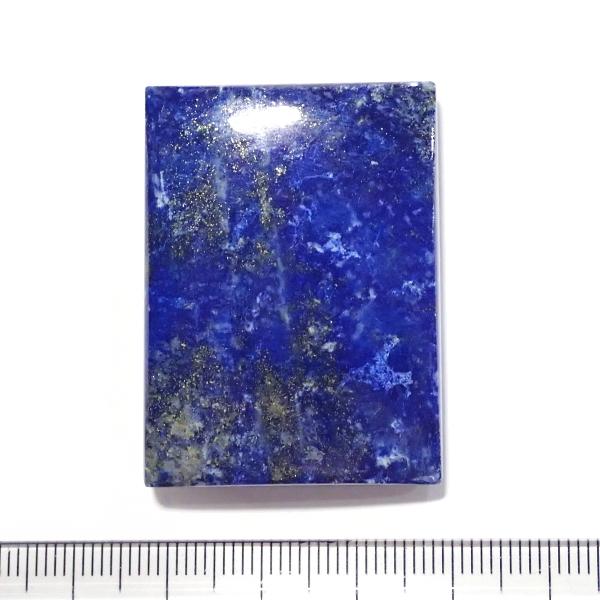 1184-『天然石ルース』　ラピスラズリ（ホール無）　約４２ｘ３１mm（２８．６ｇ）　１個 | 