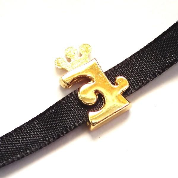 11933-《ラインストーンビーズ》　エナメル　アルファベット『Ｅ』　１８ｘ１０mm　２個/１パック |  | 02