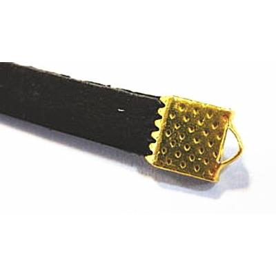 12146-【基本パーツ】　ワニ口パーツ　金色　６x５mm　２０個/１セット |  | 01