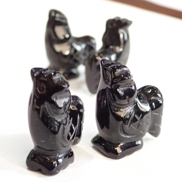 1222-《天然石いろいろ》　鳥　オニキス　約２１ｘ１７mm　４個/１パック |  | 02