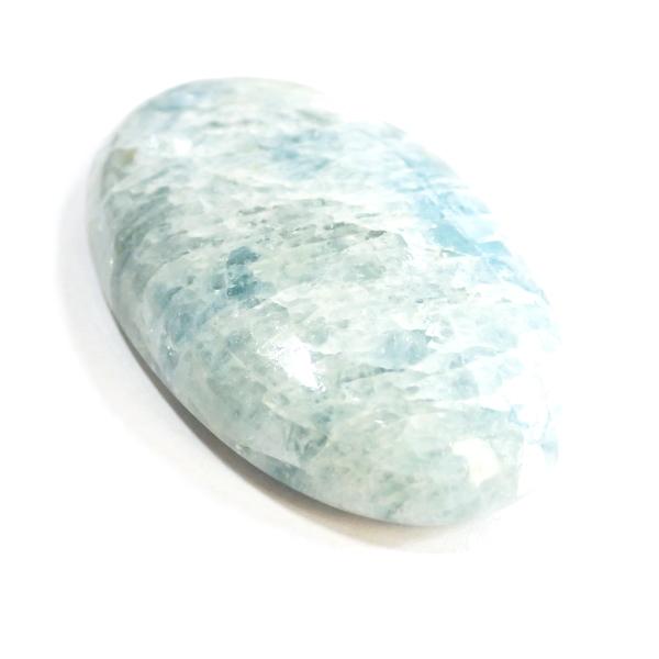 1225-『天然石ルース』　アクアマリン（ホール無）　約４７．５x２８mm（厚１０mm）（２２．１ｇ）　１個 |  | 01