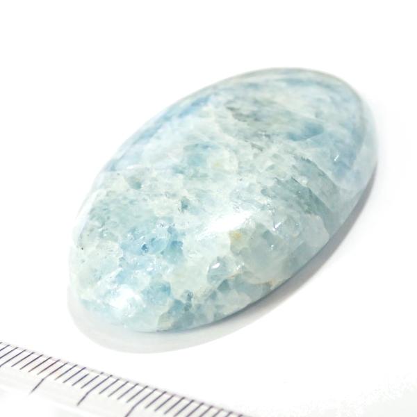 1225-『天然石ルース』　アクアマリン（ホール無）　約４７．５x２８mm（厚１０mm）（２２．１ｇ）　１個 |  | 02