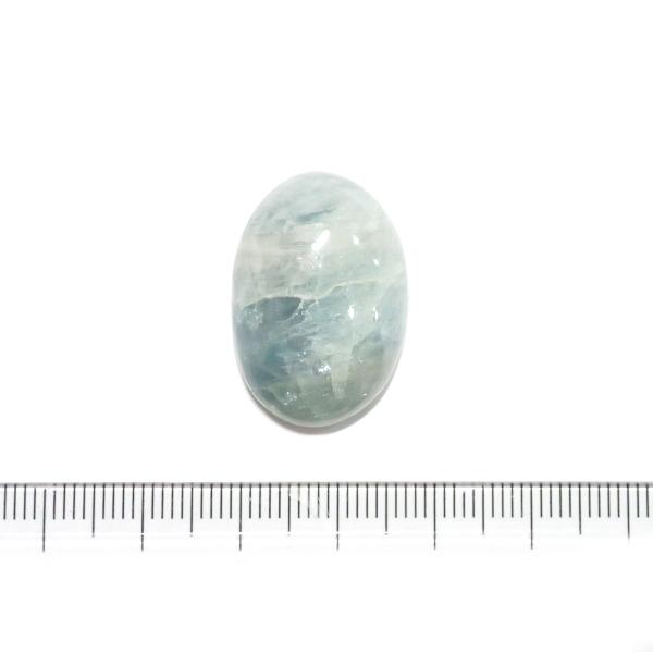 1228-『天然石ルース』　アクアマリン（ホール無）　約２６x１８mm（厚８mm）（６．２ｇ）　１個 | 